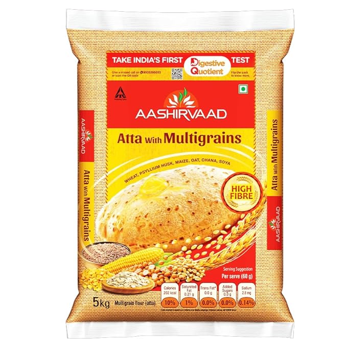 Picture of Aashirvaad Atta Multigrains High Fibre Atta 5kg Pack